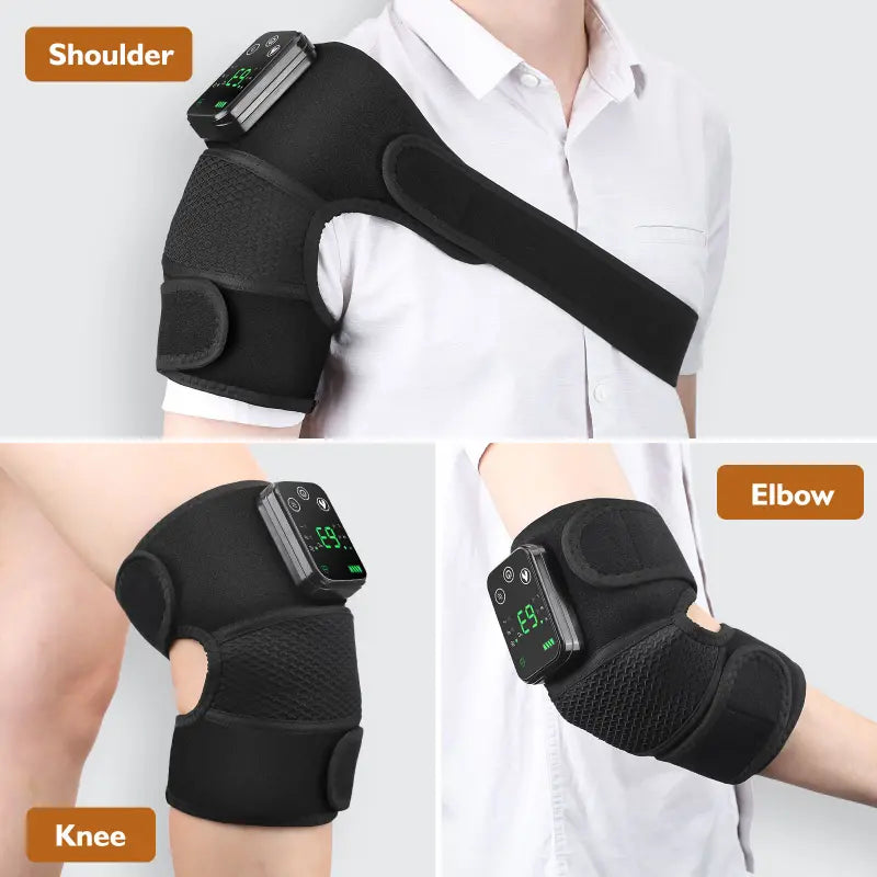 Cordless Knee & Shoulder Massager with Soothing Heat Therapy