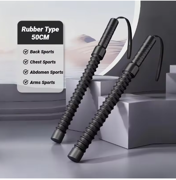 2PCS Battle Rope Elastic Strength Training & Fitness Black