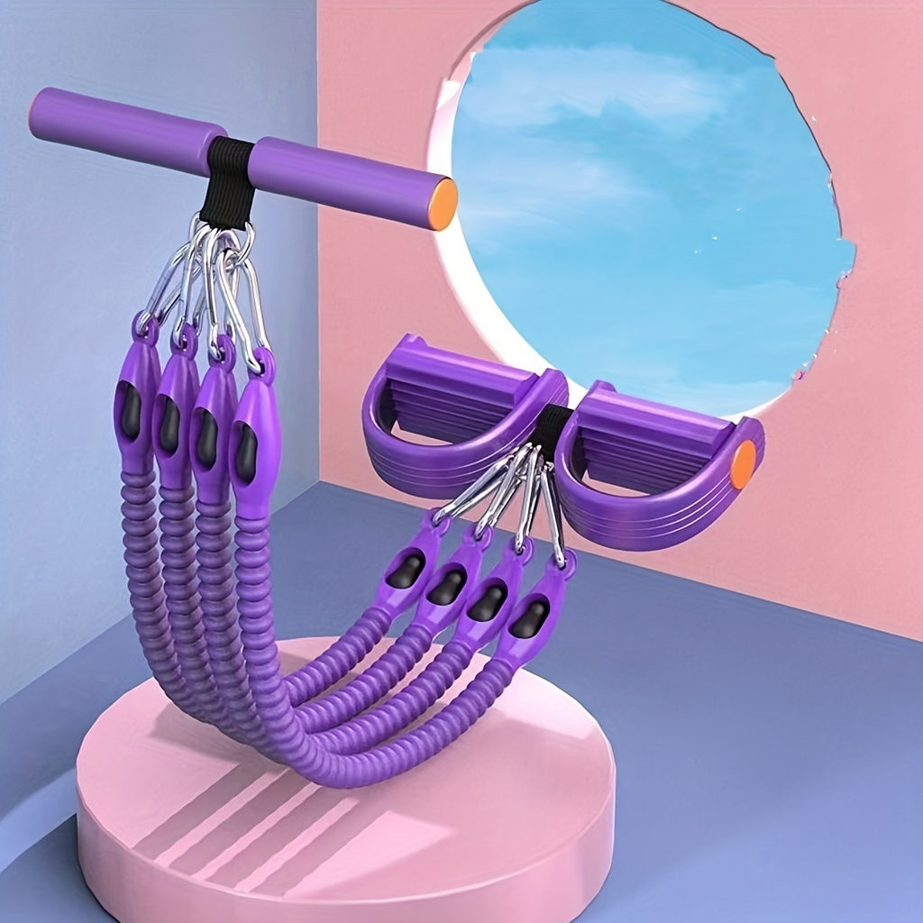 Chest Expander Pedal Resistance Band Home Fitness