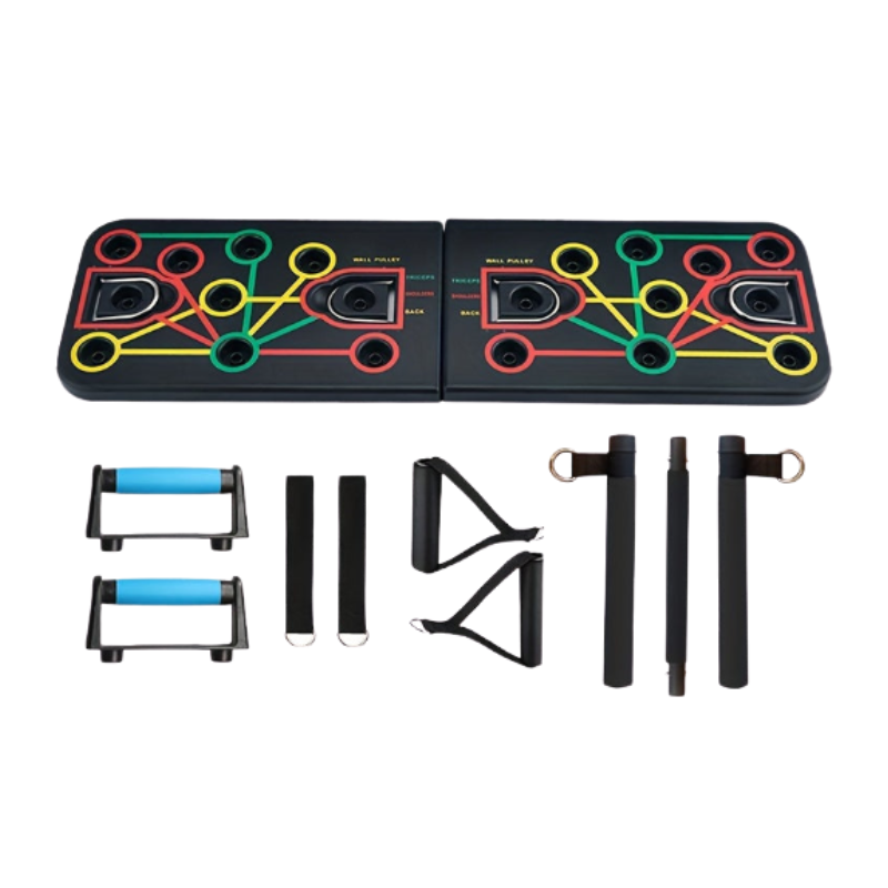 Push-Up Board Set with Resistance Bands